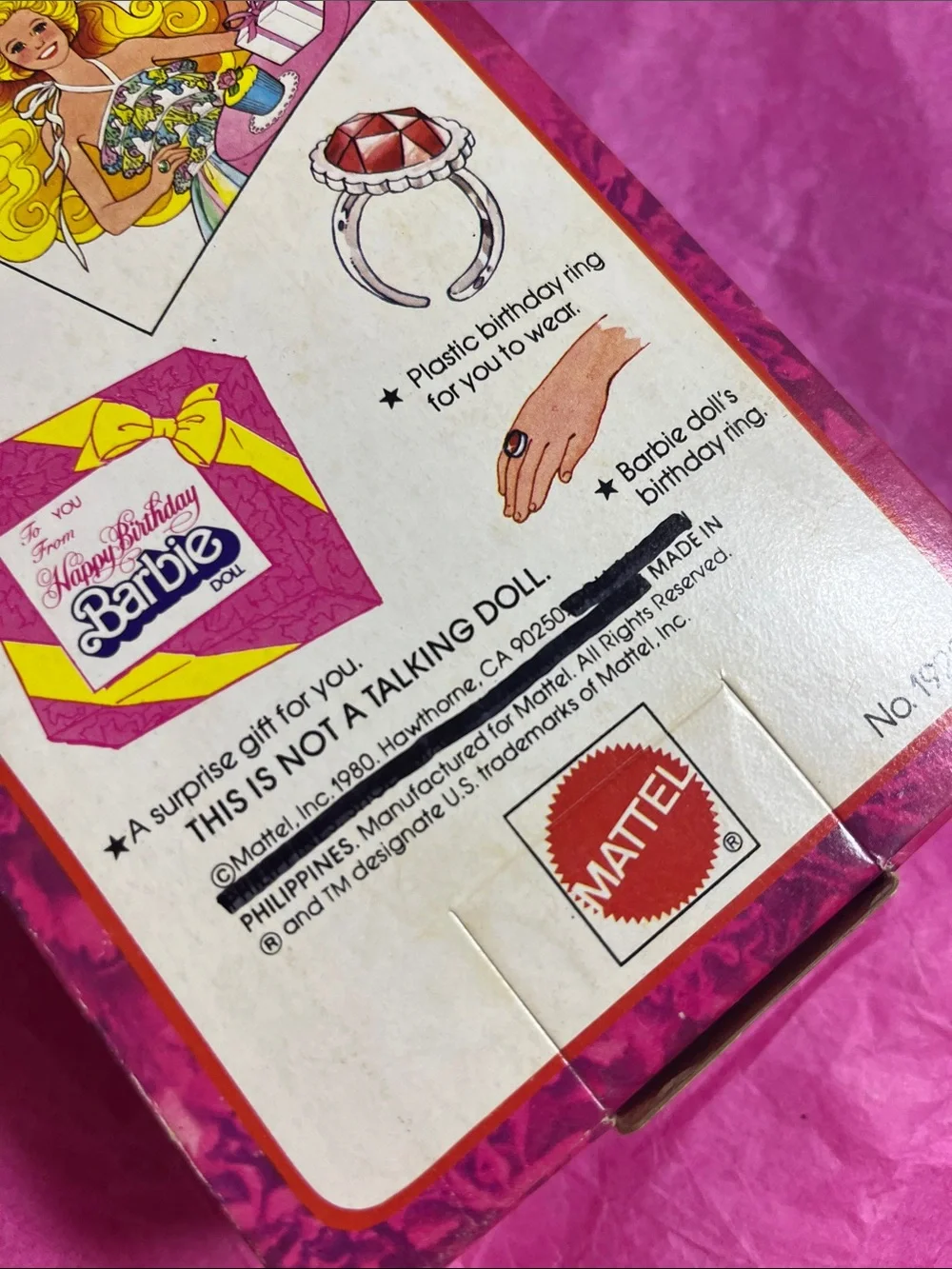 Mattel Happy Birthday Barbie in Pink Gift Box
